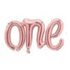 Balon folija natpis ONE rose gold