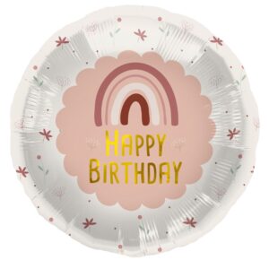 Folija balon 45cm Birthday Rainbow