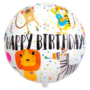 Folija balon 45cm Birthday animals