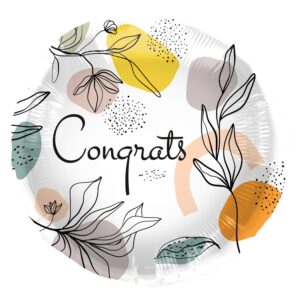 Folija balon 45cm Congrats Line Art