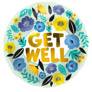 Folija balon 45cm Get Well Flowers