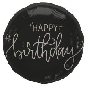 Folija balon 45cm HBD Creme Noir