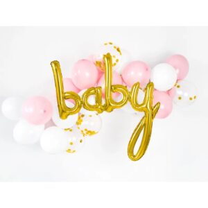 Folija balon natpis Baby, gold, 73.5x75.5cm