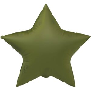 Folija balon zvijezda 43 cm - Olive Green