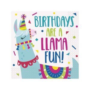 Salvete 16 ljama bday, 33×33 cm