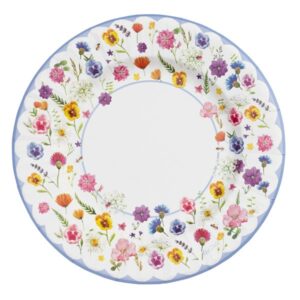 Tanjuri papirnati cvjetići 27 cm, 8 kom