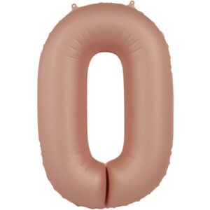 Srednji folija balon broj 0 -  Vintage rose, 72 cm