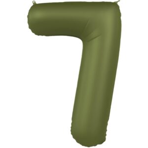 Veliki folija balon Broj 7-Olive Green