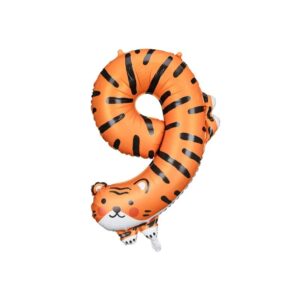 Veliki folija balon Broj 9 - TIGAR