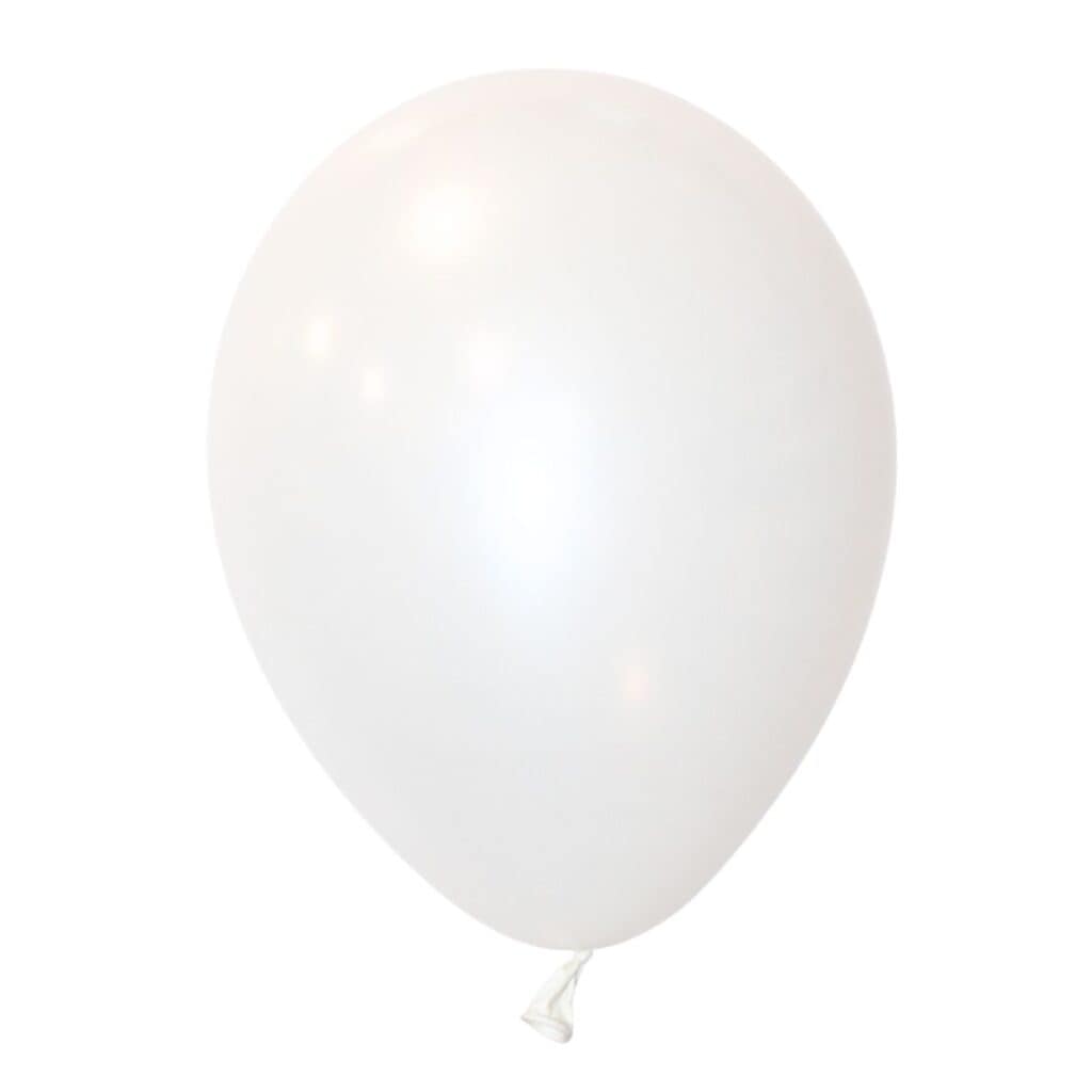 Pesar Bijeli Balon BIJELI Metalik više veličina - Baloni Pleter - Party shop