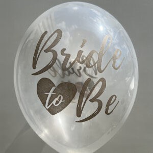 Balon s tiskom Bride to be zlatni