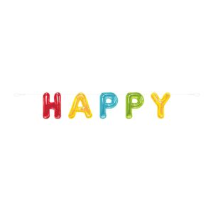 BANER-natpis Slova - Happy birthday-balloons