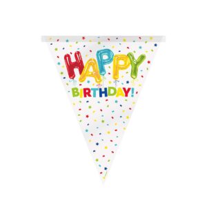 Baner zastavice šarene Happy Birthday