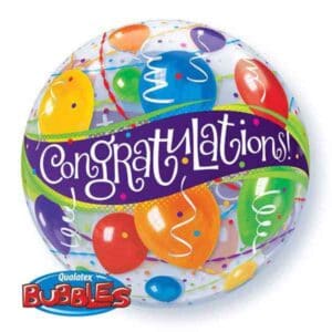 Bubble balon - Congratulation