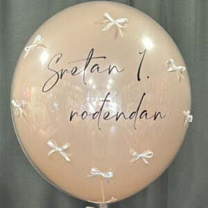 Balon Bubble s mašnicama