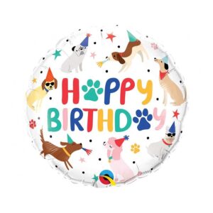 Folija balon okrugli, 43 cm, HB Party Puppies