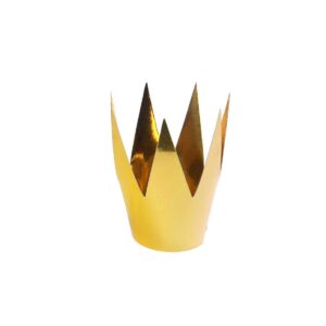 Party kruna mala - zlatna 3 kom