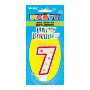 Svjećica rođendanska gliter broj 7