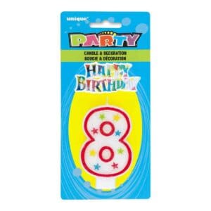 Svjećica rođendanska gliter broj 8