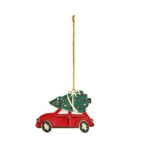 Ukras za bor - Auto s jelkom