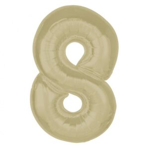 Veliki folija balon broj 8 -BEŽ