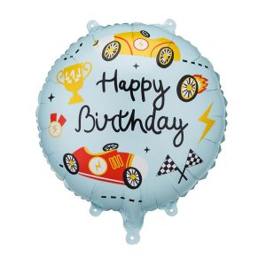 Folija balon Happy Birthday Racing, 35cm