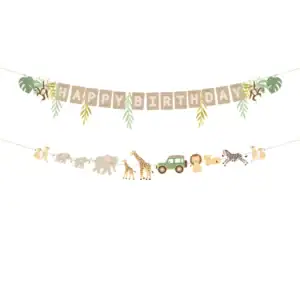 Banner i girlanda Happy Birthday Safari