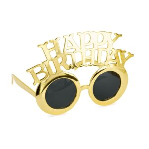 Naočale happy birthday zlatne