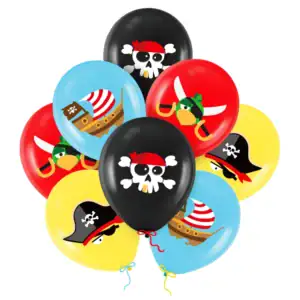 baloni tisak pirati 30 cm 8 kom