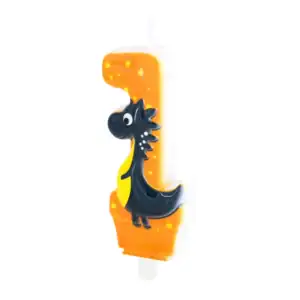 svjećica za tortu dinosauri broj 1