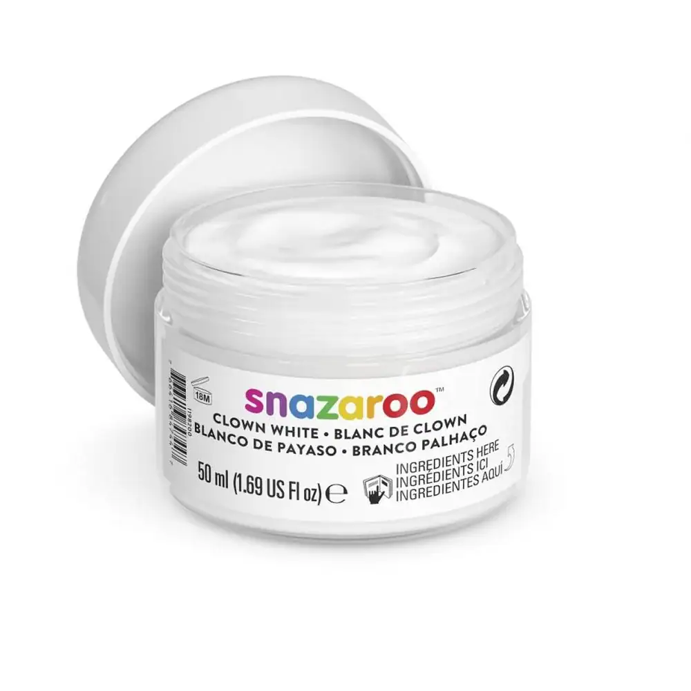 Boja za lice i tijelo Snazaroo, bijela, 50 ml