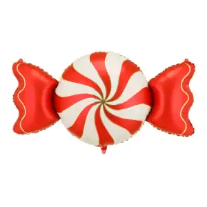 Folija balon Bombon, 113 x 54 cm, bež-crveni