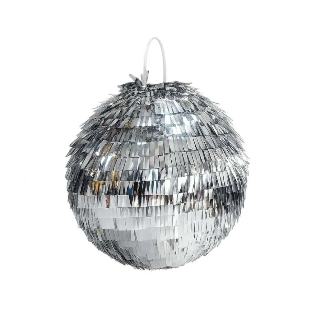 Pinjata Disco kugla, srebrna, 25 x 25 x 25 cm