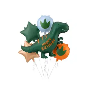 Set folija balona Dinosaur Happy Birthday, 5 kom